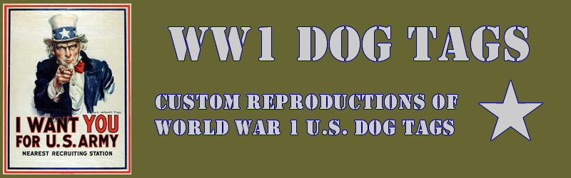 custom stamped world war one dog tags
