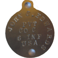 M1918 reproduction dog tags